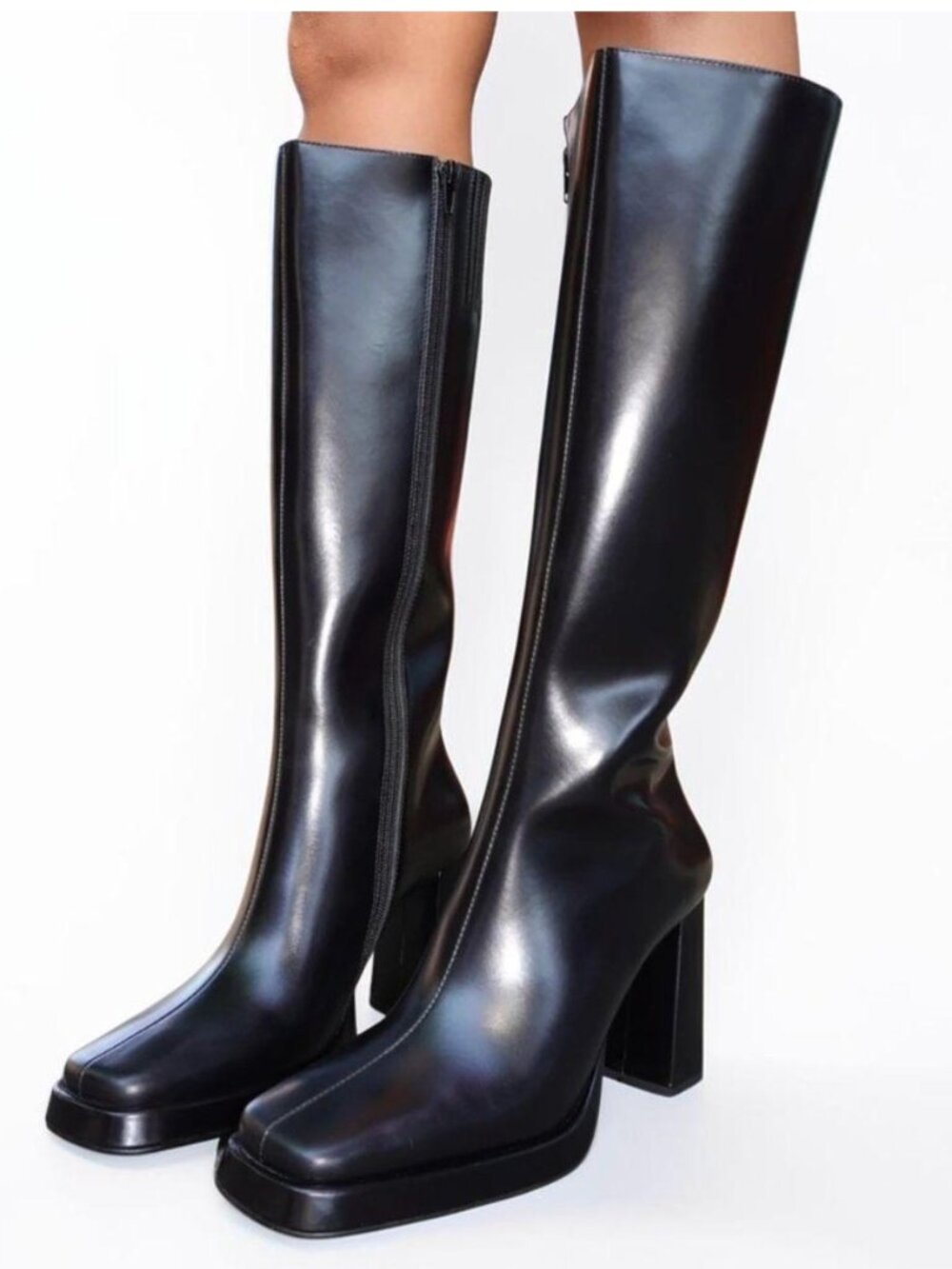 Jeffrey Campbell Maximal Wide Knee-High Boots